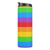 Bouteilles Isothermes Pride Power : Drapeau Arc-en-Ciel (Tourné sur la droite)