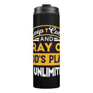 Bouteilles Isothermes Priez et faites confiance au plan illimité de Dieu