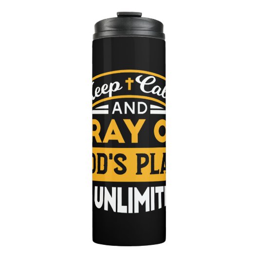 Bouteilles Isothermes Priez et faites confiance au plan illimité de Dieu (Devant)