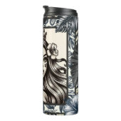 Bouteilles Isothermes Princesse polynésienne Bleu Floral Tribal (Tourné sur la droite)