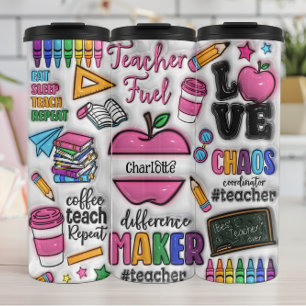 Bouteilles Isothermes Professeur : Carburant, Amour, Inspirer, Répéter