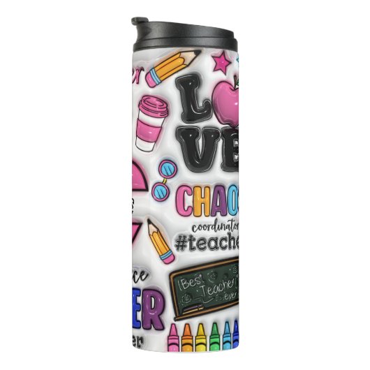 Bouteilles Isothermes Professeur : Carburant, Amour, Inspirer, Répéter (Tourné sur la droite)