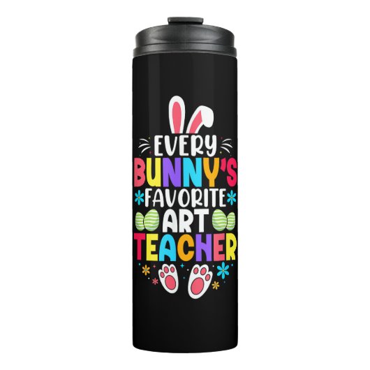 Bouteilles Isothermes Professeur de Bunny Pâques Thème de conception col (Devant)