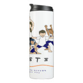 Bouteilles Isothermes Professeur de yoga avec des étudiants mignons (Tourné sur la droite)