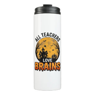 Bouteilles Isothermes Professeur Halloween Amour Cerveaux Design Vintage