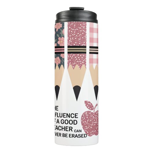 Bouteilles Isothermes Professeur Inspirant Léopard Rose (Devant)