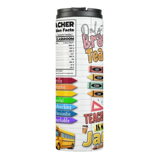 Bouteilles Isothermes Professeur personnalisé mignon (Dos)