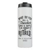 Bouteilles Isothermes Professeur retraité Chef de l'école Retraite sur m (Devant)