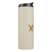 Bouteilles Isothermes Professeur XOXO Crayon Saint Valentin et pomme (Tourné sur la gauche)