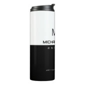 Bouteilles Isothermes Professionnel (Architecte) mi-noir mi-blanc (Tourné sur la gauche)