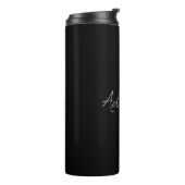 Bouteilles Isothermes Professionnel noir ajouter votre nom écriture manu (Tourné sur la gauche)