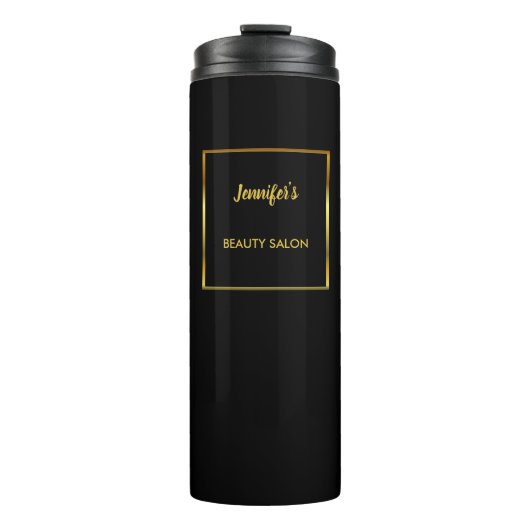 Bouteilles Isothermes Professionnel publicitaire en or noir moderne (Devant)