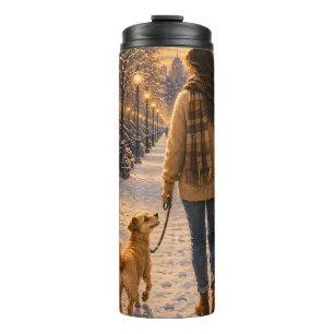 Bouteilles Isothermes Promenade Cozy d'Hiver avec Mon Meilleur Ami