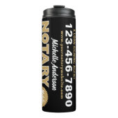 Bouteilles Isothermes Promotionnels Mobile Notaire Public Gold Black Tra (Devant)