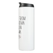 Bouteilles Isothermes Promu de grand-mère de chien à grand-mère humaine (Tourné sur la droite)