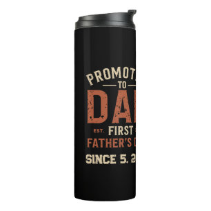 Bouteilles Isothermes Promu Papa dès 2026 Première Fête des Pères Vintag