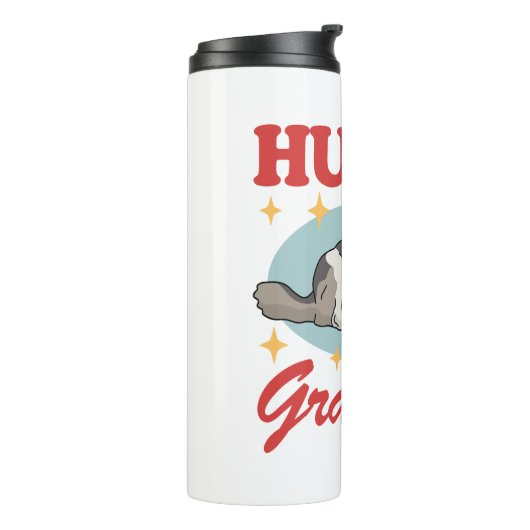 Bouteilles Isothermes Propriétaire de chiens Husky Grandpa Sibérien Husk (Tourné sur la gauche)