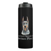Bouteilles Isothermes Propriété et exploitation d'un chien Doberman Pins (Devant)