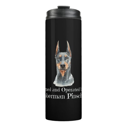 Bouteilles Isothermes Propriété et exploitation d'un chien Doberman Pins (Devant)