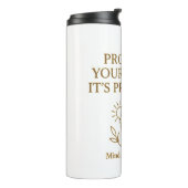 Bouteilles Isothermes Protect Your Peace — Minimalist Self-Care Quote (Tourné sur la gauche)