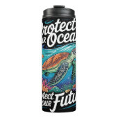 Bouteilles Isothermes Protéger les océans Avenir avocat Tee (Devant)