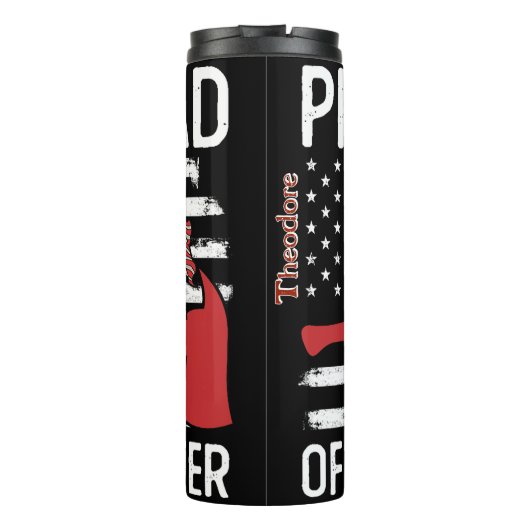 Bouteilles Isothermes Proud Firefighter Dad Design (Dos)