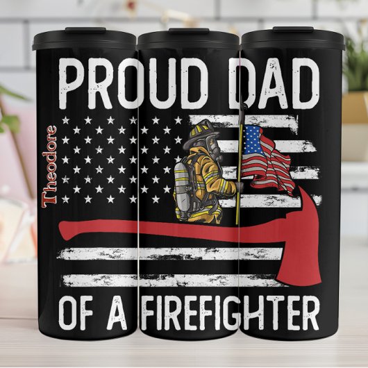 Bouteilles Isothermes Proud Firefighter Dad Design