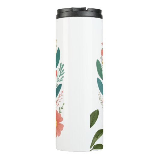 Bouteilles Isothermes Proud Nurse Mama – Floral Baby Footprint Design (Dos)