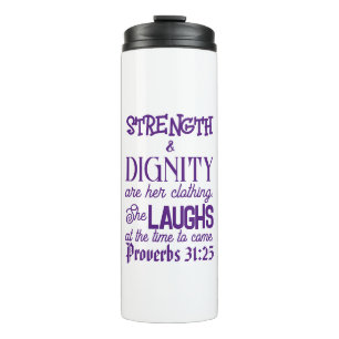 Bouteilles Isothermes Proverbes 31:25 Travel Mug