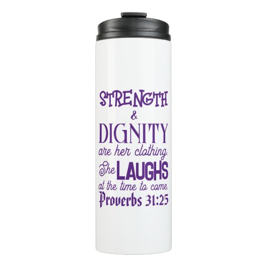 Bouteilles Isothermes Proverbes 31:25 Travel Mug (Devant)