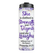 Bouteilles Isothermes Proverbes de femmes Écriture Papillon (Devant)