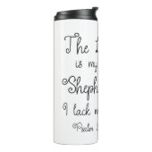 Bouteilles Isothermes Psaume 23:1 Le Seigneur est mon Berger Fleur Jaune (Tourné sur la gauche)