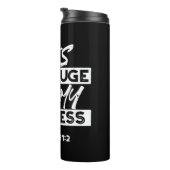 Bouteilles Isothermes Psaume 91:2 - Mon Refuge et ma forteresse chrétien (Tourné sur la droite)