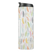 Bouteilles Isothermes Psaume 91:4 Écriture et conception de plume (Tourné sur la droite)