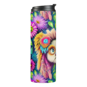 Bouteilles Isothermes Psychédélique Hippie Chiot Super Douche Rideau