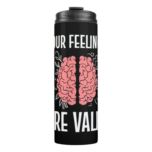Bouteilles Isothermes Psychologue Vos Sentiments Sont Valables (Devant)