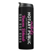 Bouteilles Isothermes Publicité Noir & Rose moderne (Tourné sur la droite)