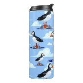 Bouteilles Isothermes Puffin Cute Oiseau de mer Atlantique (Tourné sur la gauche)