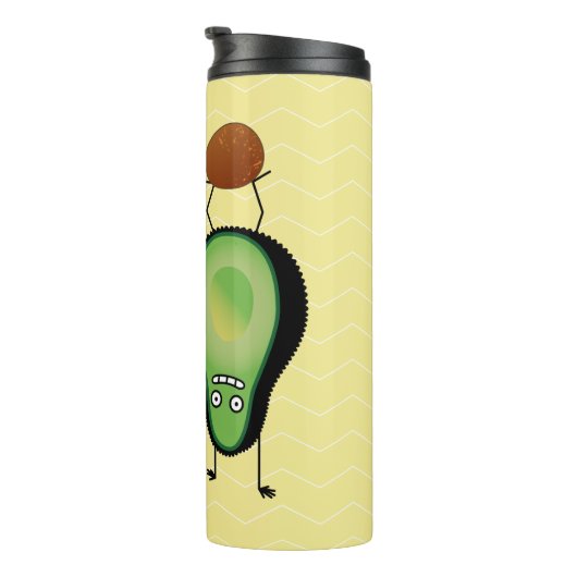 Bouteilles Isothermes Puits vert encourageant drôle d'appui renversé (Tourné sur la droite)