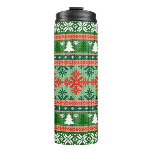 Bouteilles Isothermes pull de Noël tricoté (Devant)