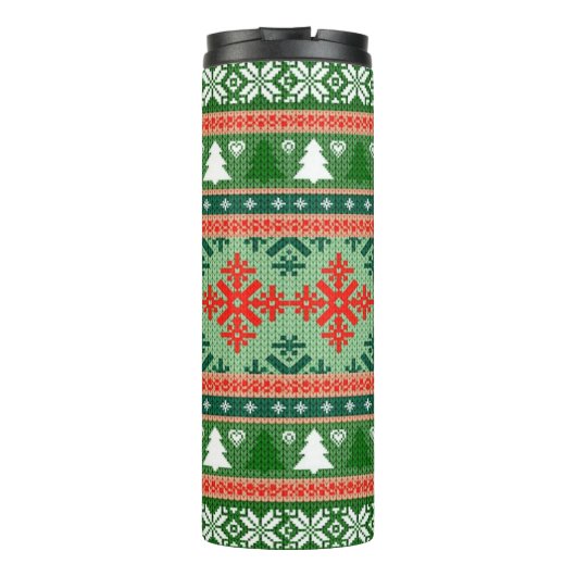 Bouteilles Isothermes pull de Noël tricoté (Dos)