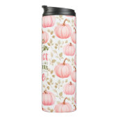 Bouteilles Isothermes Pumpkin Spice Everything Nice Pink Pattern Fall (Tourné sur la droite)