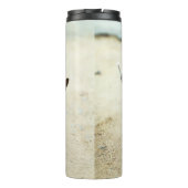 Bouteilles Isothermes Puppies mignonnes jouer sur la plage (Dos)
