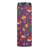 Bouteilles Isothermes Purple Christmas Pattern Aesthetic – Cute Holiday  (Dos)