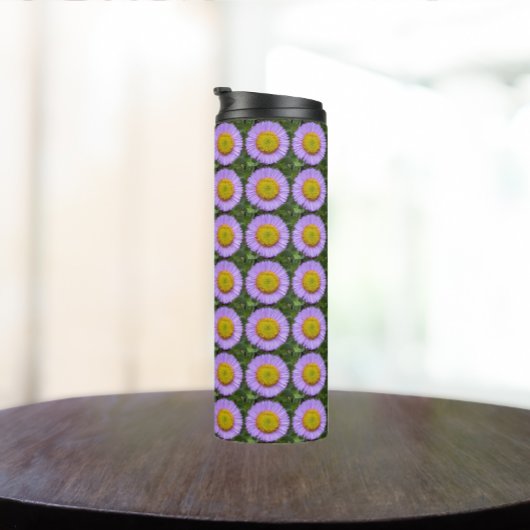 Bouteilles Isothermes Purple Fleabane Daisy Motif Floral