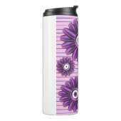 Bouteilles Isothermes Purple Floral Pattern Modern Abstract Flower Desig (Tourné sur la gauche)