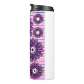 Bouteilles Isothermes Purple Floral Pattern Modern Abstract Flower Desig (Tourné sur la droite)