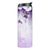 Bouteilles Isothermes Purple Flowers with Dangling Pearls (Tourné sur la gauche)