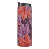 BOUTEILLES ISOTHERMES PURPLE & RED AUTUMN MAPLE FEUILLES (Tourné sur la droite)