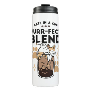 Bouteilles Isothermes Purr-fect Blend : Cat and Coffee Art for Pet Lover